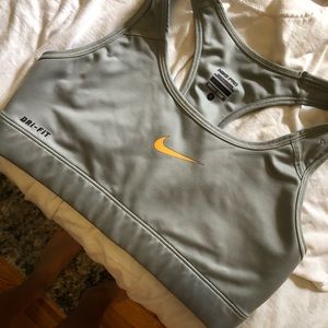 Light grey Nike sports bra